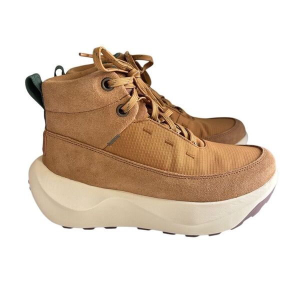 The North Face Halseigh Hiker boots Almond Butter/Dark Sage women’s Shoes 8.5 - Picture 1 of 13